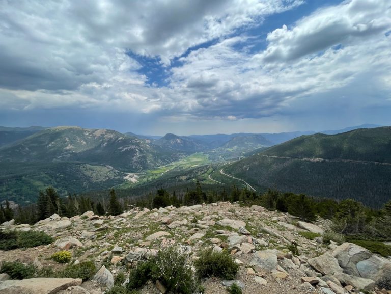 This is a Beautiful Rocky Mountain National Park photo of the view from Trail Ridge Rd